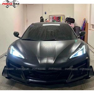 Ajustement pour <span class=keywords><strong>Chevrolet</strong></span> <span class=keywords><strong>Corvette</strong></span> C8 Stingray Z51 pare-chocs avant mise à niveau Z06 PP ABS matériel de haute qualité nouveau pare-chocs avant Bodykit - Product Image 2