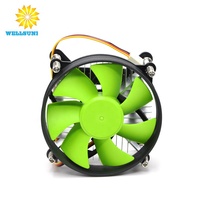 Ventilateur de refroidissement CPU WellSunFan écoénergétique 92 mm avec technologie à roulement fluide, 2500 tr/min, haute vitesse, cuivre et aluminium, 3 broches