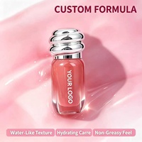 Gloss à lèvres personnalisé avec logo, imperméable, haute pigmentation, repulpant, longue tenue, végan, hydratant, non collant, fini transparent comme du verre
