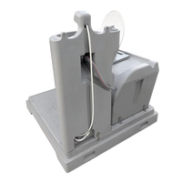 Toilettes et douche portables modernes pour l'extérieur avec matériau HDPE durable et design écologique
