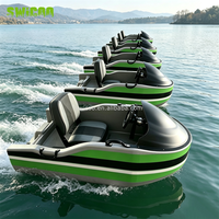 Bateau à réaction électrique 15KW 72V 90Ah, kart aquatique, bateau de dérive sur lac, kart aquatique pour location en parc aquatique sportif