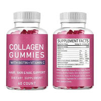 Gummies de Collagène Marin Hydrolysé pour Soins de la Peau, Soutien Beauté et Bien-être, Complément Alimentaire, Marque Privée, OEM, Vente en Gros