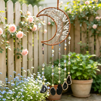Attrape-rêves en agate avec arbre de vie en cristal, attrape-rêves en pierres précieuses, décorations murales en agate naturelle pour la chambre et le jardin