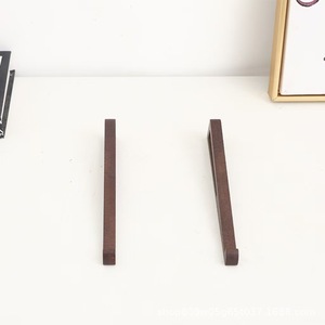 Solid Wood Laptop <b>Stand</b> <b>Tablet</b> Riser Desktop Organizer <b>For</b> Computer Cooling Storage Walnut Color Simplified Design - Product Image 3
