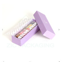 Boîtes à macarons à tiroir coulissant 6 pièces en papier, avec logo en feuille d'argent – Vente chaude
