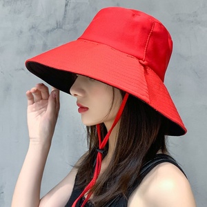 Chapeau Bob Femme d'Été en Acrylique Respirant Style Coréen avec Protection Faciale, Chapeau de Soleil de Voyage à Large Bord Réversible - Product Image 4