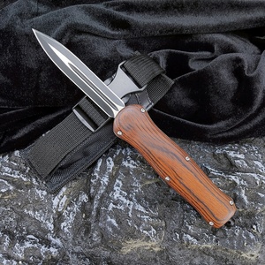 BM A016 Men's Outdoor Survival Knife 3.74-Inch D2 Steel DIY Wooden Handle EDC <b>Tool</b> for <b>Camping</b> Hunting Wilderness Broken - Product Image 2