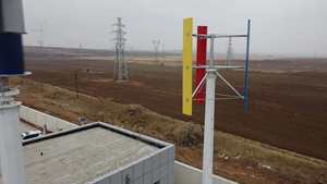 Générateur éolien à axe vertical 3KWAC 220V, faible bruit, contrôleur et onduleur pour système connecté au réseau, puissance nominale 5000W - Product Image 5
