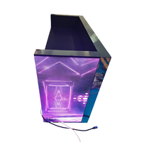 P2.6 P3.91 P4.81 Support de bureau pour DJ visuel sans couture Stand de façade Table de podium Écran d'affichage vidéo LED portable Cabine de DJ