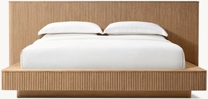 Amerikaans Klassiek Eenvoudig Kingsize <span class=keywords><strong>Bed</strong></span> Slaapkamermeubilair Slaapkamer Eiken Handgemaakte Villa Hotel Kan Worden Aangepast Mulholland Paneelbed