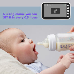 Vente en gros d'usine, <span class=keywords><strong>babyphone</strong></span> rose 4,3 pouces, caméra de surveillance vidéo pour bébé 720P avec caméra et audio - Product Image 3