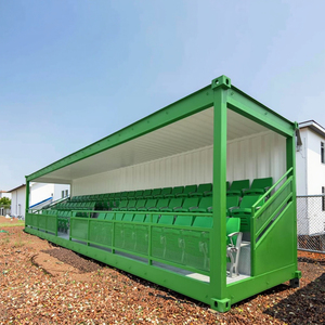 Contenedor Tribuna de 20 pies y 40 pies con Techo y Estructura Resistente para Clubes Deportivos, Clubes de Fútbol, Tribuna Portátil para Estadios - Product Image 2