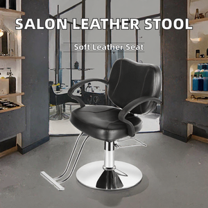 Beauty Salon Adjustable Leather Technician <b>Stool</b> with Rollers Rotating- Hairdressing Shop <b>Chair</b> SS3108 Modern <b>and</b> Simple Design - Product Image 2