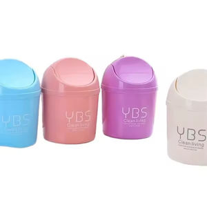 Mini Bote de Basura Creativo de Plástico ABS para Escritorio, con Función de Compresión y Tapa Abierta, Nuevo, para Cocina, Sala de Estar, Oficina, Desechos Diversos - Product Image 4