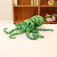 Peluche pieuvre réaliste, jouet en peluche animal marin, poupée en peluche créature marine douce, pour la décoration de la maison, du canapé et de la chambre