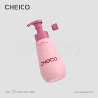 Flacon pompe en mousse PE 200 ml pour savon liquide et crème pour le visage, emballage cosmétique, série de soins de la peau, nettoyage, OEM