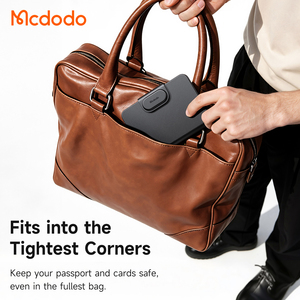 Porta Passaporto Mcdodo 418 con Localizzatore Compatibile con l'App Find My, Portata 50m, Modalità Anti-Smarrimento, <span class=keywords><strong>3</strong></span> Slot per Carte, Portafoglio da Viaggio in Pelle - Product Image 6