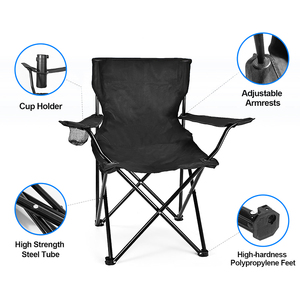 Silla Plegable Personalizable para Exteriores con Portavasos, Tela Oxford, para Pesca, Playa, Camping, Viajes, Jardín, Parque y Senderismo - Product Image 6