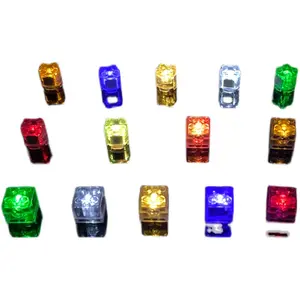 Color LED double flash Building block brick Compatible with legos Creative block particle 2*2 dots round brick