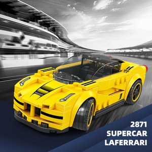 2871 Serie de Autos Deportivos Supercar S71 MOC, Bloques de Construcción de Plástico para Decoración de Escenas Urbanas, Juguete para Niños Unisex - Product Image 2