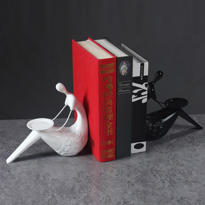 Porte-livres en résine dégradé, design noir et blanc, style <span class=keywords><strong>tendance</strong></span> pour la <span class=keywords><strong>chambre</strong></span> d'adolescent, décoration intérieure - Product Image 5