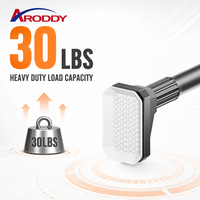 ARODDY 25 мм Карниз без сверления, 70-120 см, усиленный, из фосфатированной стали, с внутренним замком, для затемняющих штор, OEM