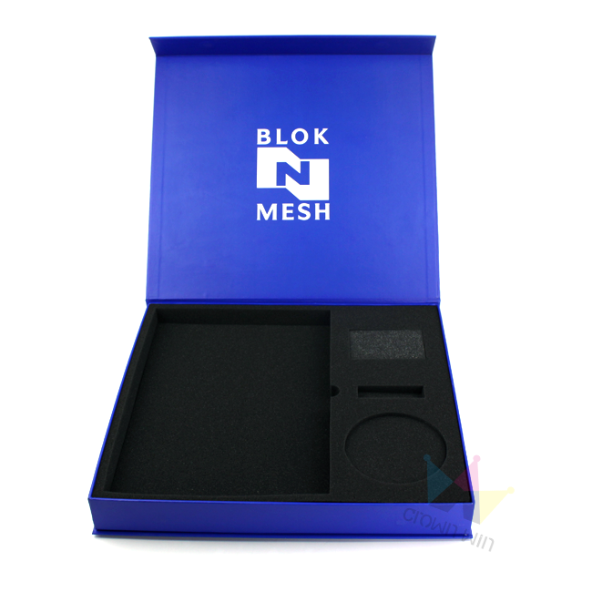 Modern Design Paper Box Speaker and Packaging Paper Box Pantone Custom With Black EVA Paper Box With A Lid