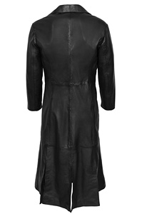 Custom 100% Genuine <b>Black</b> Nappa Leather Men’s Coat Premium Lining Private Label OEM/ODM Wholesale Winter Outerwear - Product Image 4