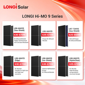 Modules solaires photovoltaïques bifaciaux Longi 640 Watt 650 660 à double vitrage - Product Image 3