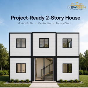 โครงการ NEWGEN DEVELOPMENT บ้านสำเร็จรูป 2 ชั้น สไตล์โมเดิร์น ผนังสำเร็จรูป โรงงานผลิตบ้านสำเร็จรูปโดยตรง ใช้งานได้หลากหลาย - Product Image 1