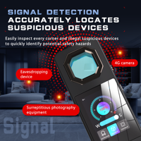 Détecteur de caméra cachée intelligent F333 AI, écran tactile complet, détecteur de signal sans fil, localisateur GPS, dispositif anti-espionnage