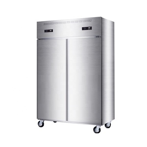 Congélateur coffre double température en acier inoxydable pour cuisine professionnelle, idéal pour fruits et légumes - Product Image 1