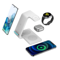 Station de charge sans fil 4 en 1 à charge rapide 15W T5 en gros pour Samsung Galaxy S21/S20/S10/S9 Watch