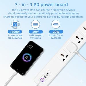 Enchufe Inteligente WiFi SLS con 4 Tomas Universales, <span class=keywords><strong>Cable</strong></span> de Extensión de 1.8m, 2 Puertos Tipo-C y 1 Puerto USB de Carga Rápida, <span class=keywords><strong>Protector</strong></span> Contra Sobretensiones - Product Image 6