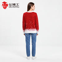 Pull de Noël 2026 personnalisé à motifs flocons de neige tricotés, avec lumières LED intégrées, motif cerf amusant, idéal pour le Nouvel An