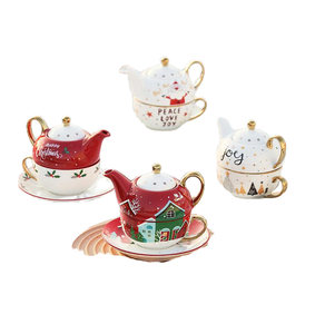 High Quality Eco-Friendly Minimalist Porcelain <b>Teapot</b> Ceramic Coffee & Tea <b>Sets</b> - Product Image 1