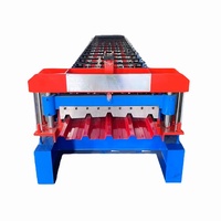 Machine de formage de tuiles trapézoïdales à nervures hautes de 686 mm avec engrenage et pompe / Machine de formage de tôles IBR