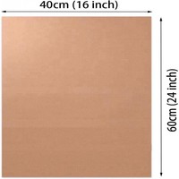 Revêtement de protection pour four en micro-ondes, brun, ignifuge, 0,13 mm