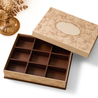 Boîte à thé et desserts avec tiroir et plateau de séparation pour emballage cadeau de collations, personnalisable, luxe premium