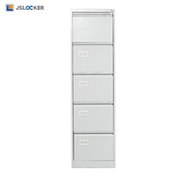 Armoire de rangement en métal d'usine Documents de bureau Armoire à 5 tiroirs en acier avec serrure
