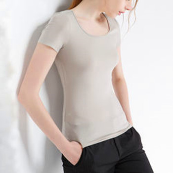 Wholesale Fashion Breathable Round Neck Short Sleeve T-shirts Sports Gym Yoga Ladies Slim Fit Crop Tops