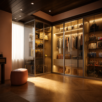Armoire à portes battantes pour chambre d'hôtel/appartement, moderne et écologique, grande capacité de rangement, taille et couleur personnalisables, directement de l'usine