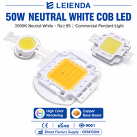 Sumber Cahaya LED COB Putih Netral 3500K 50W dengan Rendering Warna Tinggi untuk Pasokan Proyek Lampu Gantung Komersial.