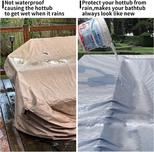 UCEDER Diseño Moderno Cubierta de Bañera de Hidromasaje 170G Top Polietileno Protector Solar Impermeable Tapa de Bañera de Hidromasaje - Product Image 3