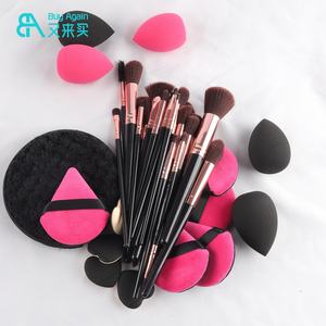 Set de Regalo de Herramientas de Maquillaje para Mujer <span class=keywords><strong>Shein</strong></span> Bales, Paquete de 47 Piezas de Brochas de Maquillaje Negras con Bolsa y Esponja - Product Image 5