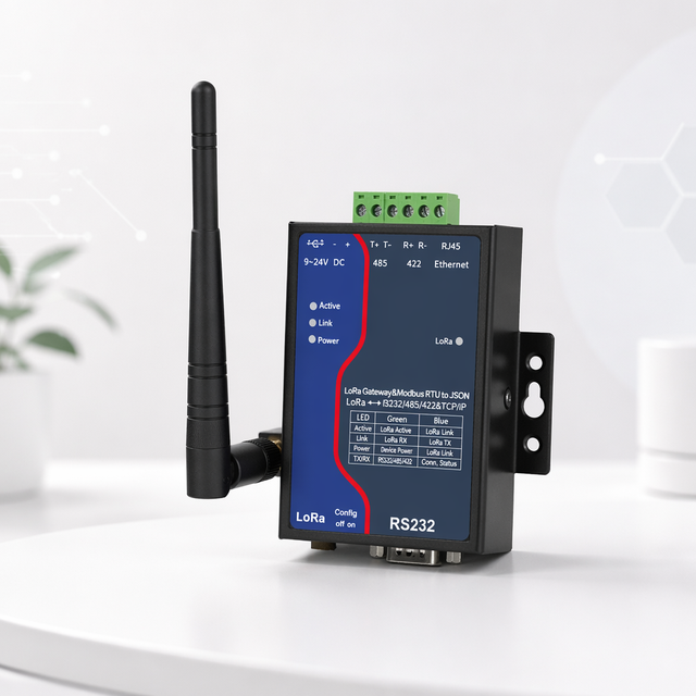 Industrial LoRa Gateway 1300MG,  Wireless Transceiver Modbus TCP/UDP RS485 RS232 Ethernet for ANSI & IEC Smart Energy Meters