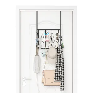 Stainless steel Rotating Metal Hanging Over The Hanger Door Cloth Hook Towel Coat Hooks For Clothes