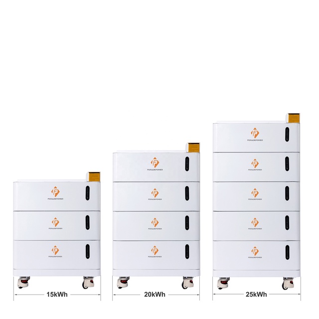 Stackable 51.2V 100Ah to 500Ah 5kWh To.25kWh LiFePO4 500Ah Solar Energy Home Storage House Battery System