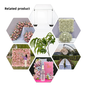 Promesse vert tige unique feuilles décor à la maison artificielle ressemblant fleur lâche décoration de fenêtre - Product Image 5