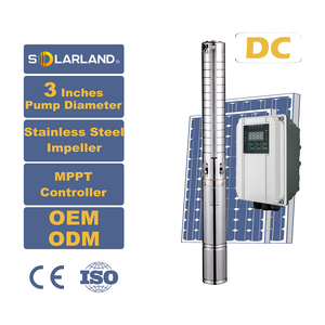Bomba de Agua Solar de 3 Pulgadas con Impulsor de Acero Inoxidable, Controlador MPPT, Bomba de Agua Solar para Pozos Profundos, Serie 3PPSS de Acero Inoxidable - Product Image 3